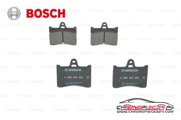 Achat de BOSCH 0 986 463 890 Kit de plaquettes de frein, frein à disque pas chères