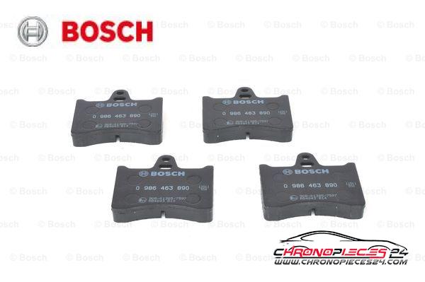 Achat de BOSCH 0 986 463 890 Kit de plaquettes de frein, frein à disque pas chères