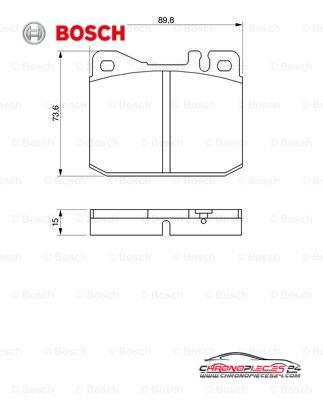 Achat de BOSCH 0 986 463 921 Kit de plaquettes de frein, frein à disque pas chères