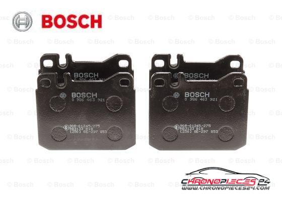 Achat de BOSCH 0 986 463 921 Kit de plaquettes de frein, frein à disque pas chères