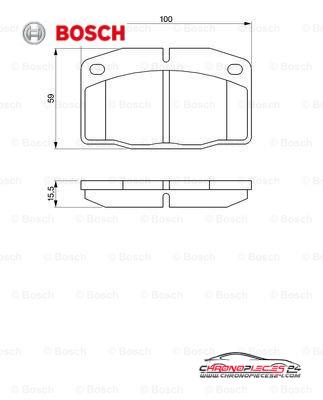 Achat de BOSCH 0 986 465 141 Kit de plaquettes de frein, frein à disque pas chères