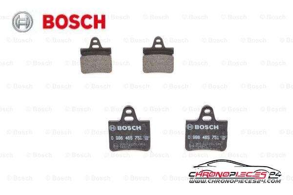 Achat de BOSCH 0 986 465 751 Kit de plaquettes de frein, frein à disque pas chères