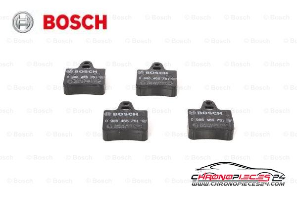 Achat de BOSCH 0 986 465 751 Kit de plaquettes de frein, frein à disque pas chères