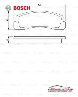 Achat de BOSCH 0 986 466 601 Kit de plaquettes de frein, frein à disque pas chères