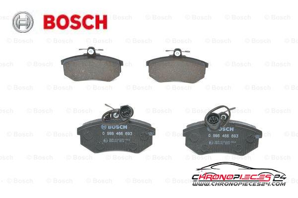 Achat de BOSCH 0 986 466 693 Kit de plaquettes de frein, frein à disque pas chères