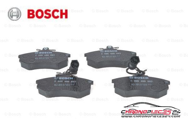 Achat de BOSCH 0 986 466 693 Kit de plaquettes de frein, frein à disque pas chères