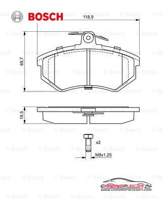 Achat de BOSCH 0 986 466 700 Kit de plaquettes de frein, frein à disque pas chères