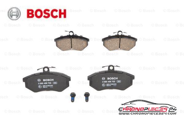 Achat de BOSCH 0 986 466 700 Kit de plaquettes de frein, frein à disque pas chères