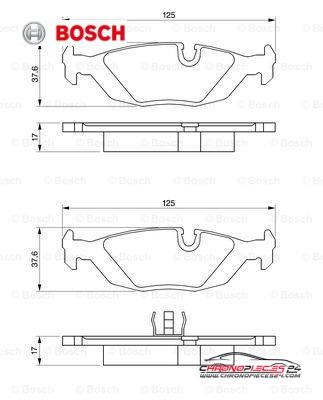 Achat de BOSCH 0 986 466 751 Kit de plaquettes de frein, frein à disque pas chères