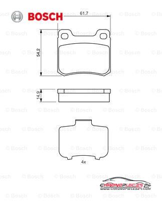 Achat de BOSCH 0 986 466 871 Kit de plaquettes de frein, frein à disque pas chères