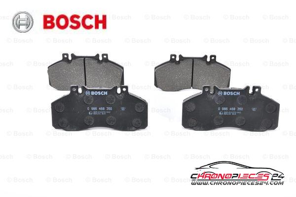 Achat de BOSCH 0 986 468 350 Kit de plaquettes de frein, frein à disque pas chères