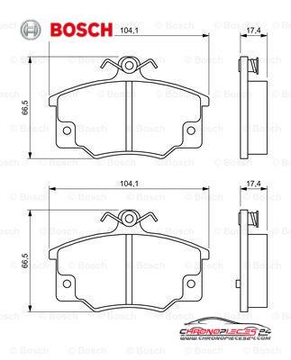 Achat de BOSCH 0 986 468 380 Kit de plaquettes de frein, frein à disque pas chères