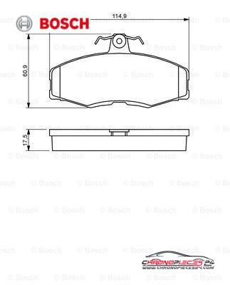 Achat de BOSCH 0 986 468 613 Kit de plaquettes de frein, frein à disque pas chères