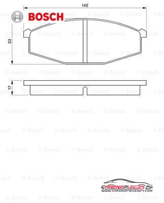 Achat de BOSCH 0 986 468 630 Kit de plaquettes de frein, frein à disque pas chères