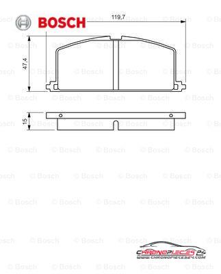 Achat de BOSCH 0 986 468 701 Kit de plaquettes de frein, frein à disque pas chères