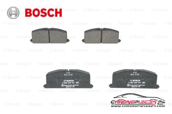 Achat de BOSCH 0 986 468 701 Kit de plaquettes de frein, frein à disque pas chères