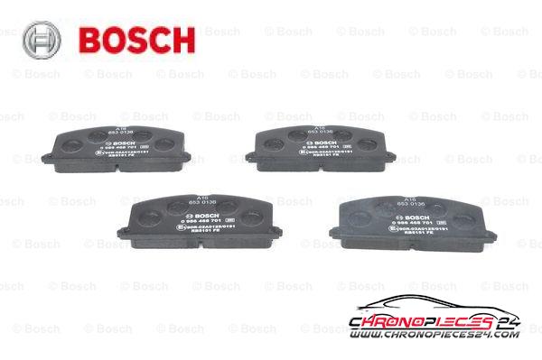 Achat de BOSCH 0 986 468 701 Kit de plaquettes de frein, frein à disque pas chères