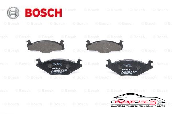 Achat de BOSCH 0 986 468 871 Kit de plaquettes de frein, frein à disque pas chères