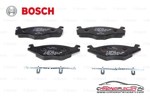 Achat de BOSCH 0 986 468 871 Kit de plaquettes de frein, frein à disque pas chères