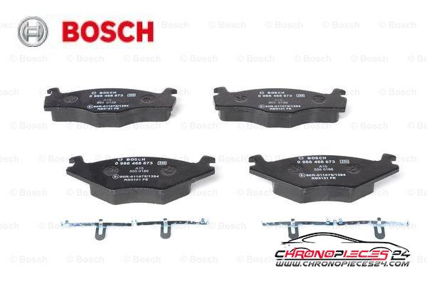 Achat de BOSCH 0 986 468 873 Kit de plaquettes de frein, frein à disque pas chères