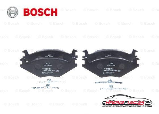 Achat de BOSCH 0 986 468 890 Kit de plaquettes de frein, frein à disque pas chères