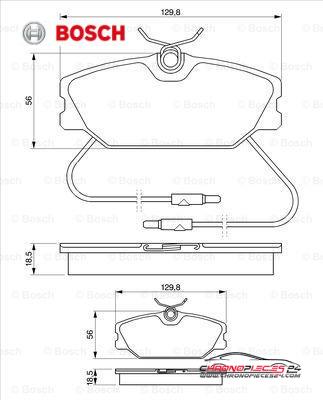 Achat de BOSCH 0 986 469 191 Kit de plaquettes de frein, frein à disque pas chères