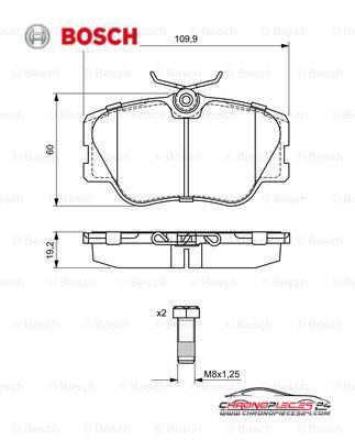 Achat de BOSCH 0 986 469 410 Kit de plaquettes de frein, frein à disque pas chères