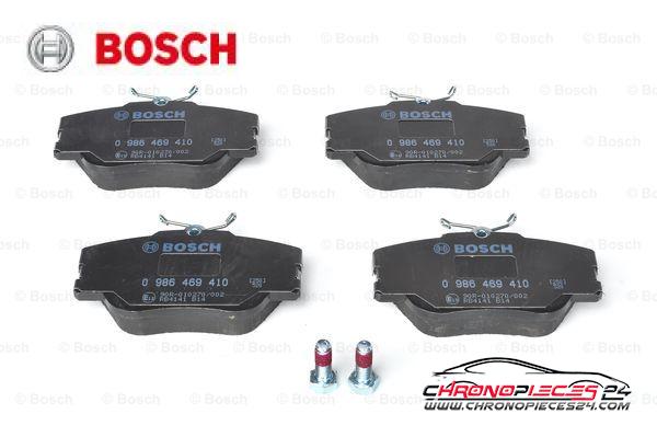 Achat de BOSCH 0 986 469 410 Kit de plaquettes de frein, frein à disque pas chères