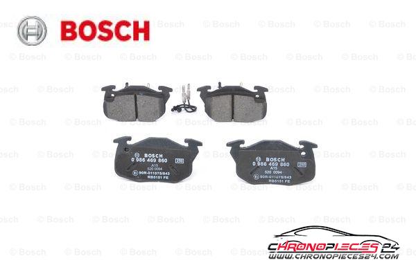 Achat de BOSCH 0 986 469 860 Kit de plaquettes de frein, frein à disque pas chères