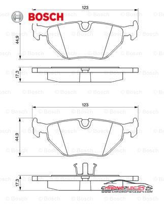 Achat de BOSCH 0 986 469 960 Kit de plaquettes de frein, frein à disque pas chères