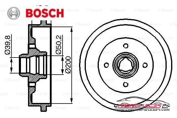 Achat de BOSCH 0 986 477 041 Tambour de frein pas chères