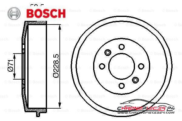 Achat de BOSCH 0 986 477 060 Tambour de frein pas chères