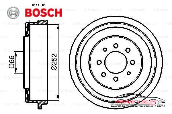 Achat de BOSCH 0 986 477 067 Tambour de frein pas chères