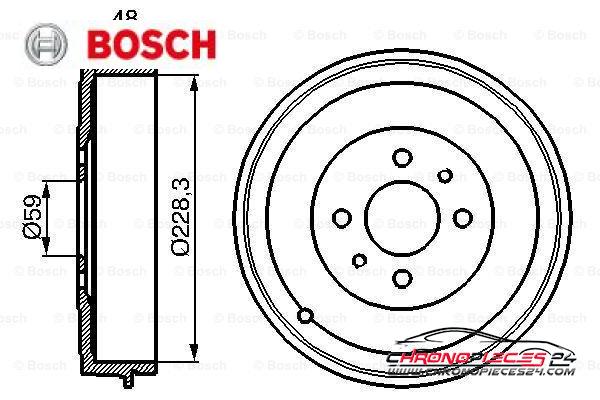 Achat de BOSCH 0 986 477 088 Tambour de frein pas chères