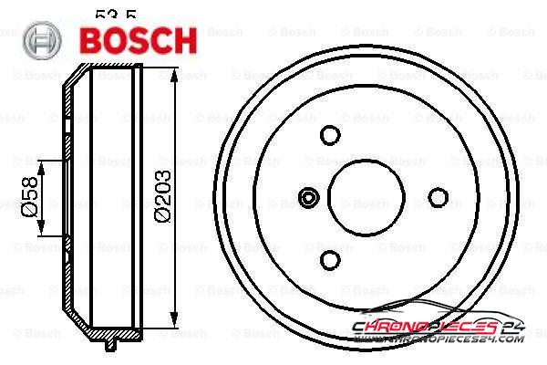 Achat de BOSCH 0 986 477 103 Tambour de frein pas chères