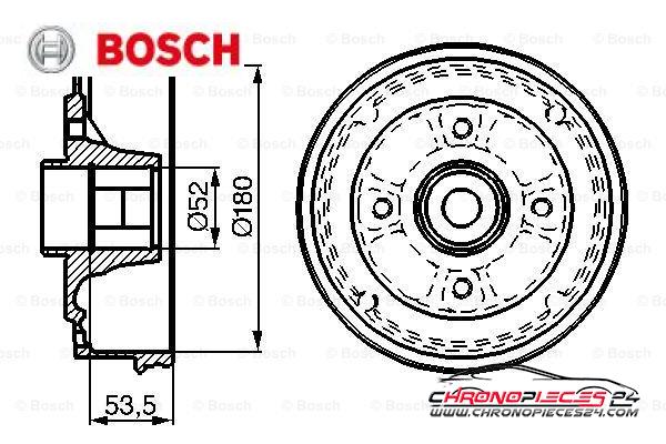 Achat de BOSCH 0 986 477 112 Tambour de frein pas chères