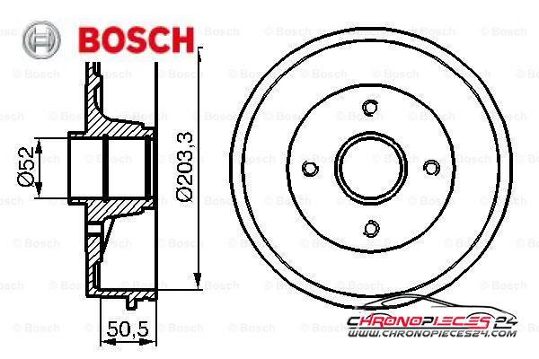 Achat de BOSCH 0 986 477 120 Tambour de frein pas chères