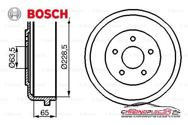 Achat de BOSCH 0 986 477 129 Tambour de frein pas chères