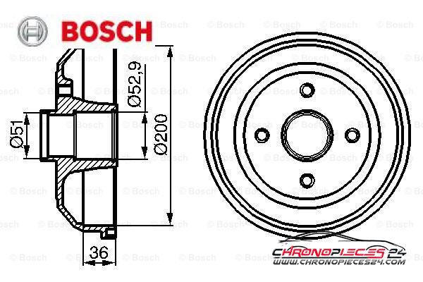 Achat de BOSCH 0 986 477 134 Tambour de frein pas chères