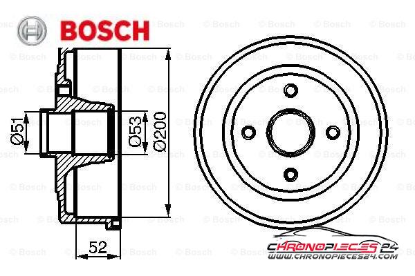 Achat de BOSCH 0 986 477 135 Tambour de frein pas chères