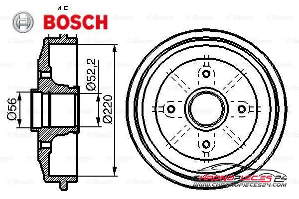 Achat de BOSCH 0 986 477 151 Tambour de frein pas chères