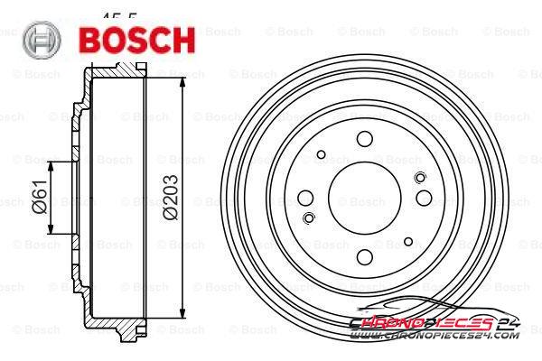 Achat de BOSCH 0 986 477 166 Tambour de frein pas chères