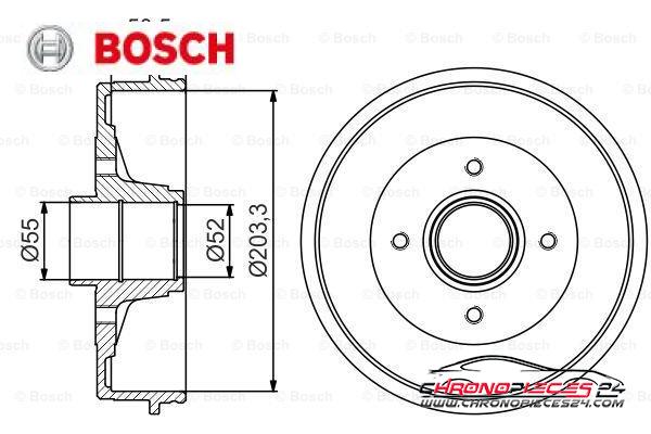 Achat de BOSCH 0 986 477 173 Tambour de frein pas chères