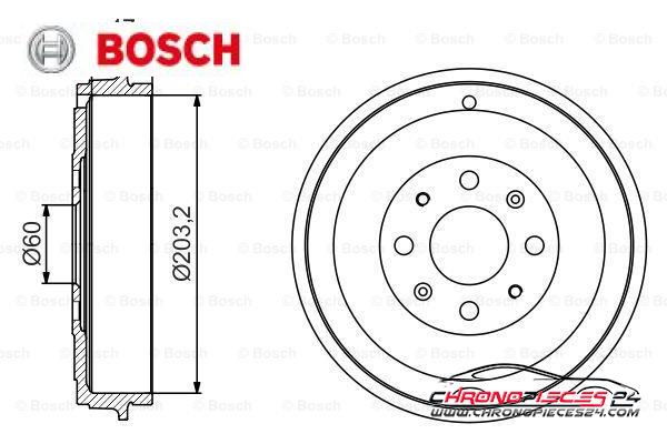 Achat de BOSCH 0 986 477 207 Tambour de frein pas chères