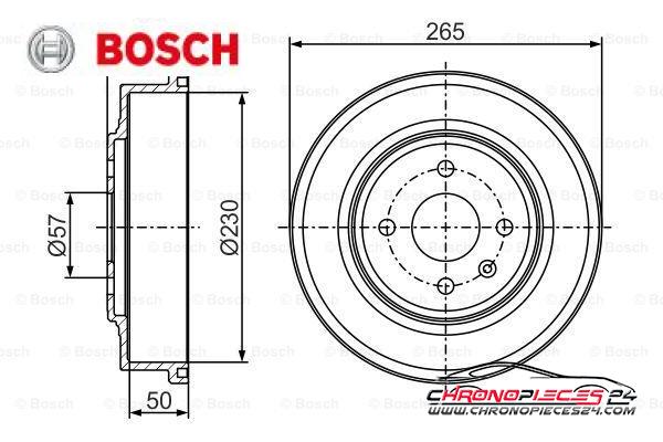 Achat de BOSCH 0 986 477 277 Tambour de frein pas chères