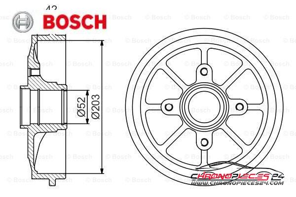 Achat de BOSCH 0 986 477 303 Tambour de frein pas chères