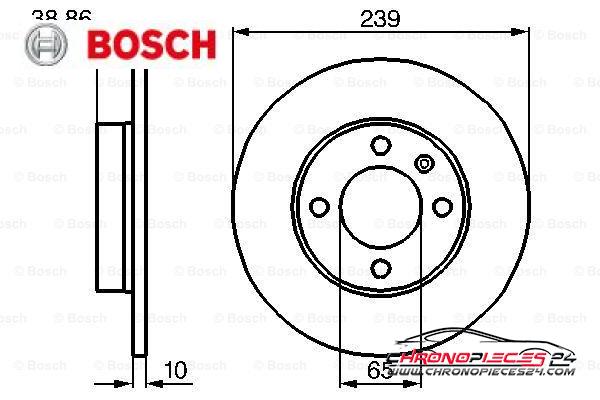 Achat de BOSCH 0 986 478 010 Disque de frein pas chères