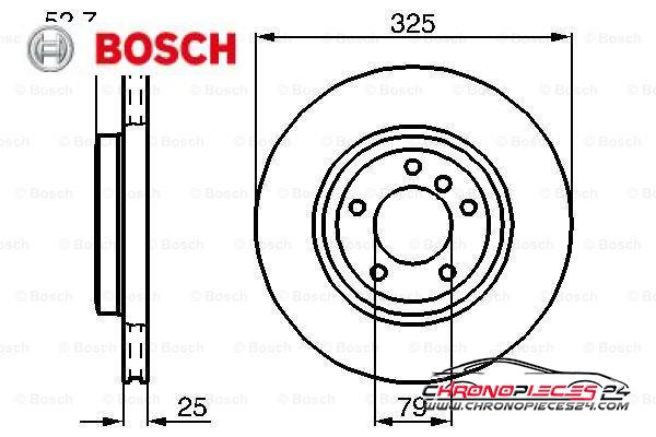 Achat de BOSCH 0 986 478 012 Disque de frein pas chères