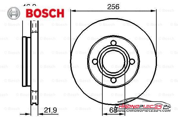 Achat de BOSCH 0 986 478 018 Disque de frein pas chères