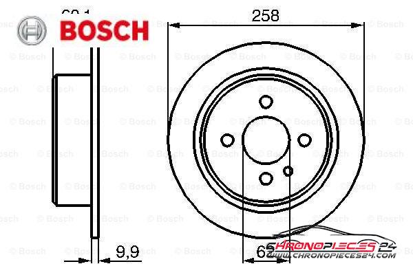 Achat de BOSCH 0 986 478 034 Disque de frein pas chères